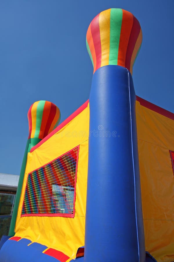 Colorful party bounce house stock photography Colorful party bounce house stock photography