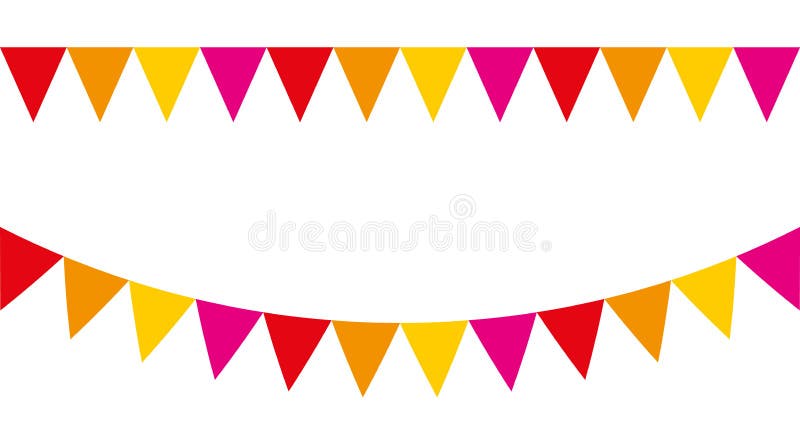 Colorful Party Streamers Background. Celebration. Stock Vector
