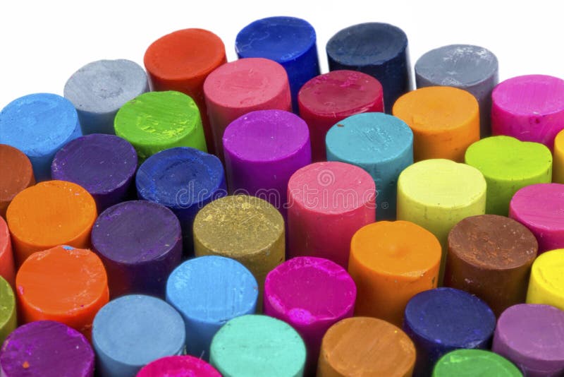 Colorful Pastel Crayons, Closeup Stock Image Image of coloring, light 69984013
