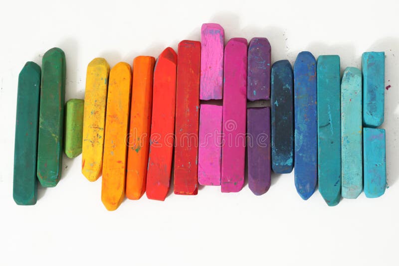 Colorful pastel sticks