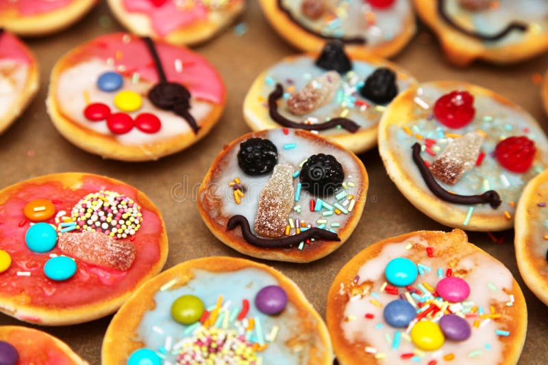 Colorful pastry for kids