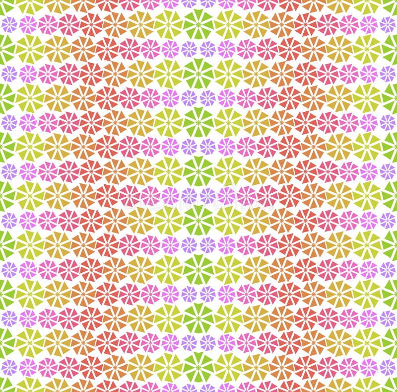 Colorful pattern - abstract flowers vector illustration