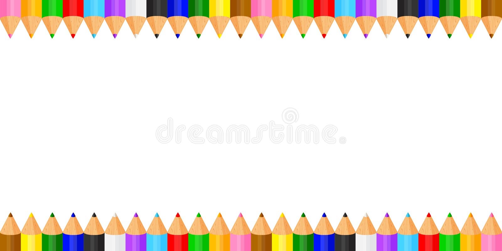 Color pencils for kids and creativity Royalty Free Vector