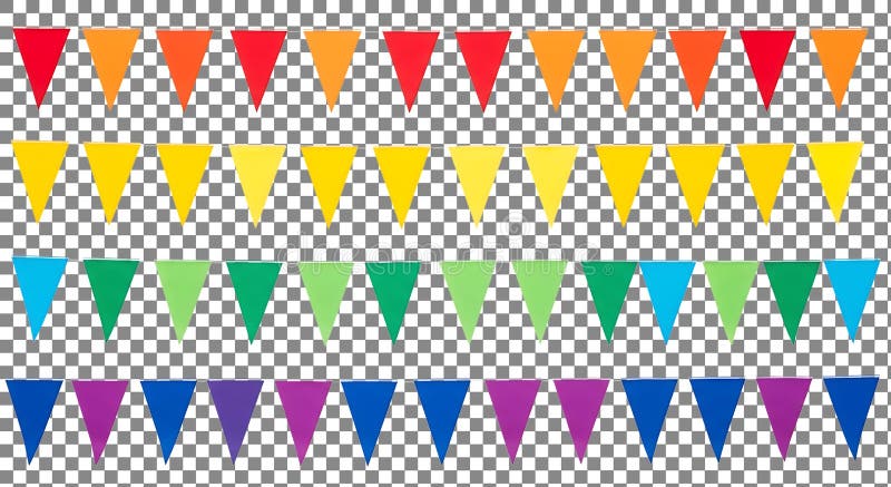 Colorful pennant flags for celebration vector illustration
