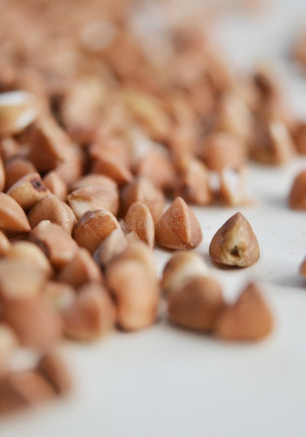 Buckwheat groats - detailed shot royalty free stock image