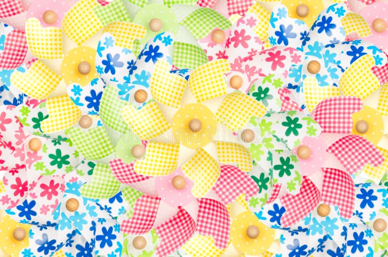 Colorful pinwheels background stock photos