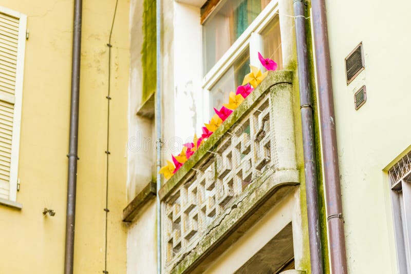 Colorful pinwheels stock photography