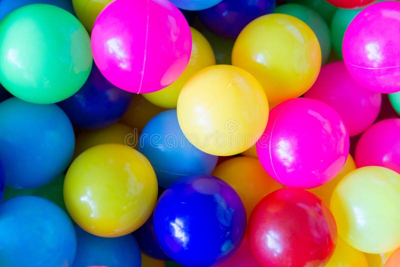 Colorful plastic balls stock image. Image of childhood 89483865