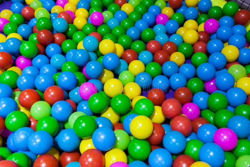 Colorful plastic balls stock image. Image of bouncy, blue 33334949