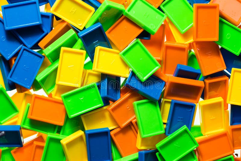 Colorful Plastic Blocks Stock Image Image Of Color Background 31892339