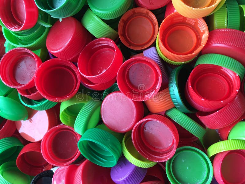 Colorful plastic bottle caps royalty free stock photography Colorful plastic bottle caps royalty free stock photography