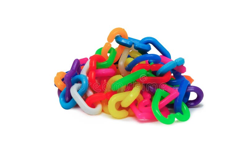 Colorful plastic chain toy stock photo. Image of idea 71083308
