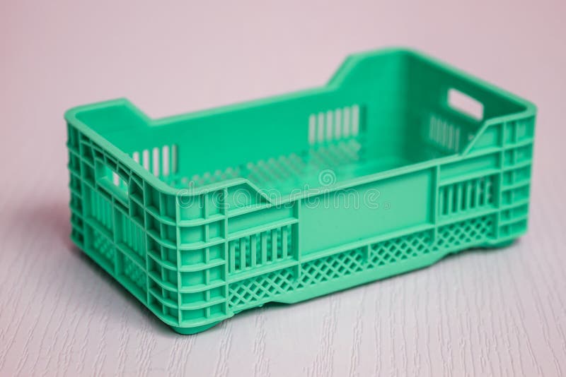 Colorful Plastic Fruit and Vegetable Box Stock Image Image of