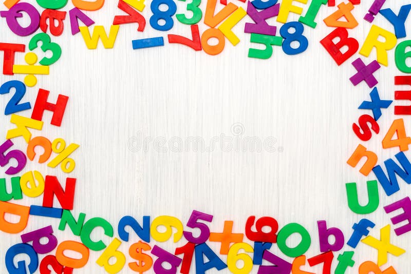 Letters Numbers Border Background Stock Photos - Free & Royalty-Free ...