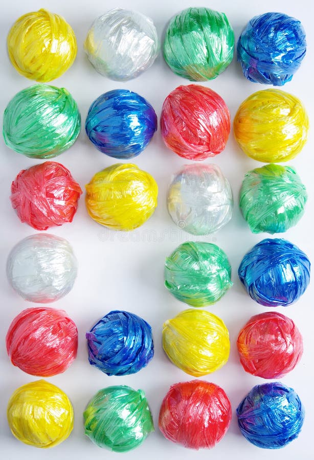 Colorful Plastic Rope Ball