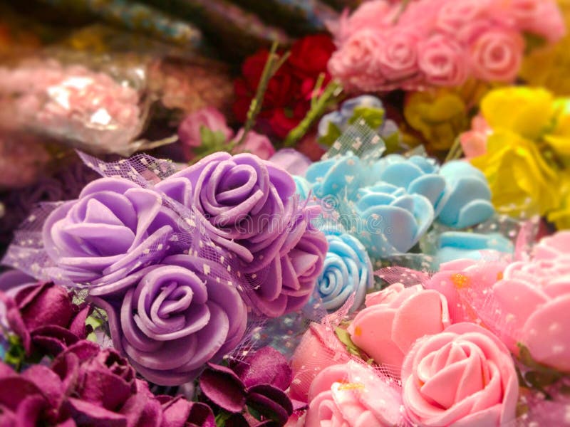 Plastic roses stock image. Image of plastic, garden 142758129