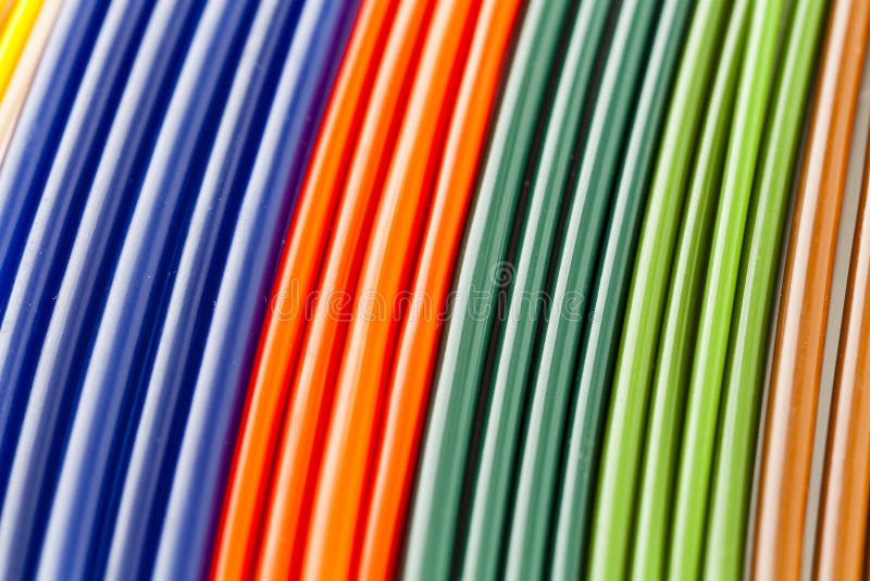 Colorful plastic tubes