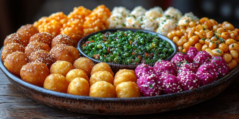A Colorful Platter of Traditional Makara Sankranti Snacks Including A Colorful Platter of Traditional Makara Sankranti Snacks Including