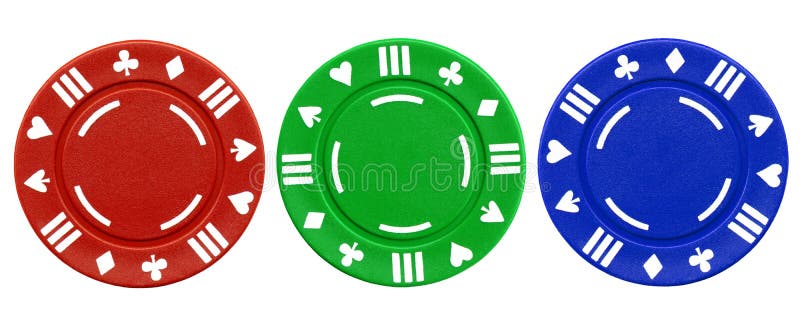 Colorful poker chips.