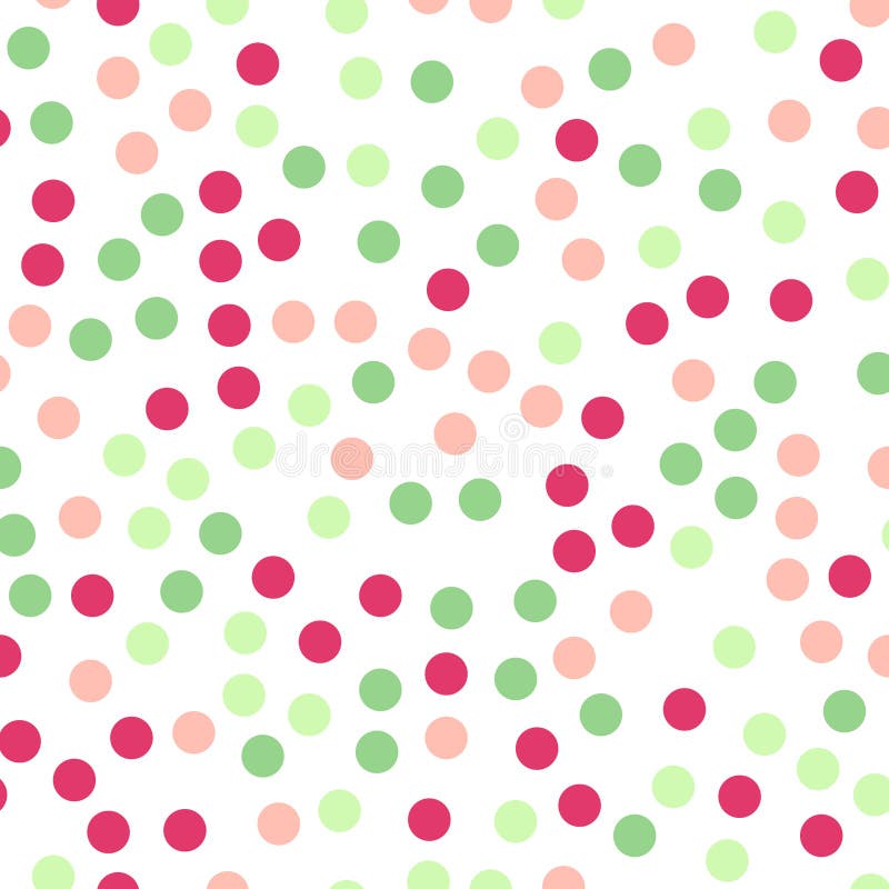 Colorful Polka Dots Seamless Pattern On Black Stock Vector