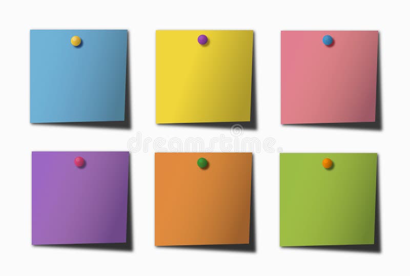 different post it notes