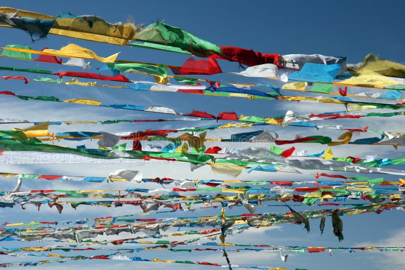 Colorful prayer flags