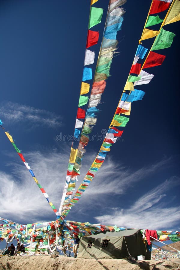 Colorful prayer flags