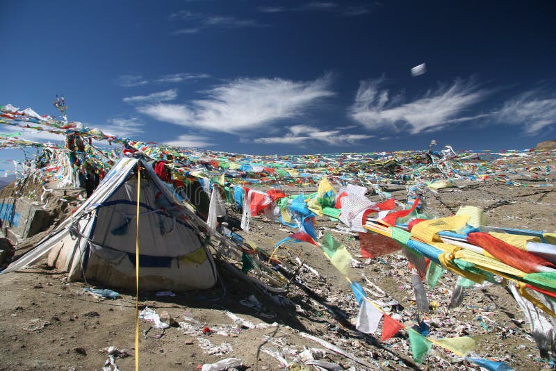 Colorful prayer flags