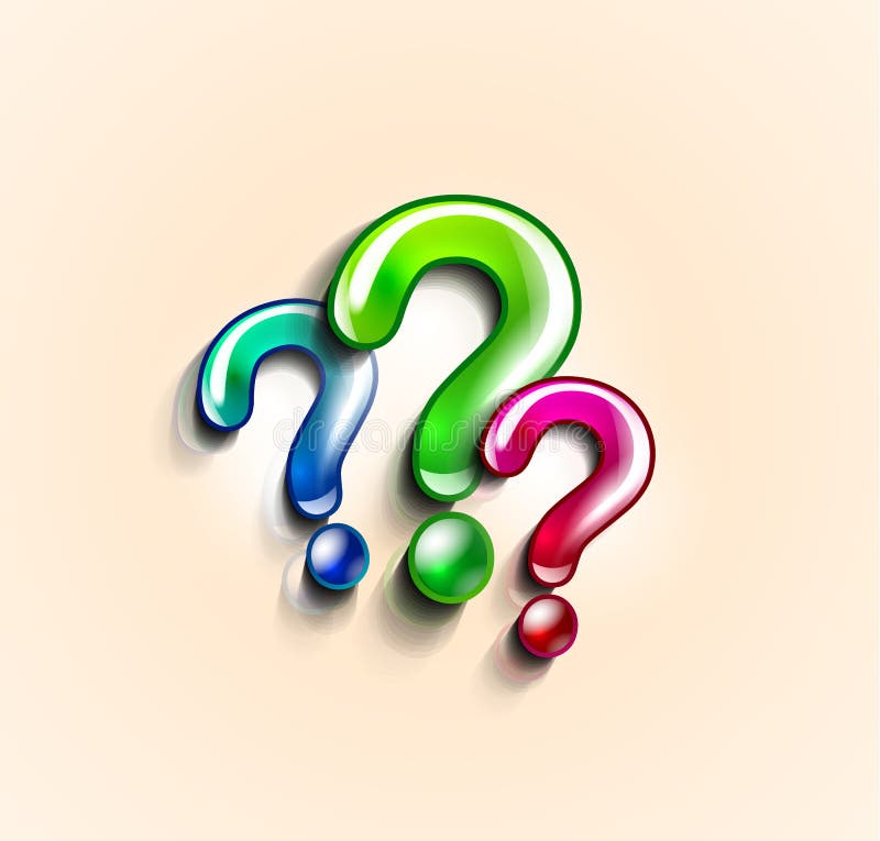 Colorful Question Marks Design Template Stock Illustration ...
