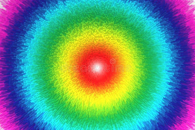 Colorful Rainbow Abstract Background, 3d Block Style Stock Photo