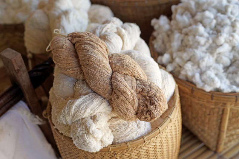 Colorful raw silk thread stock photo. Image of silkworm 66989534