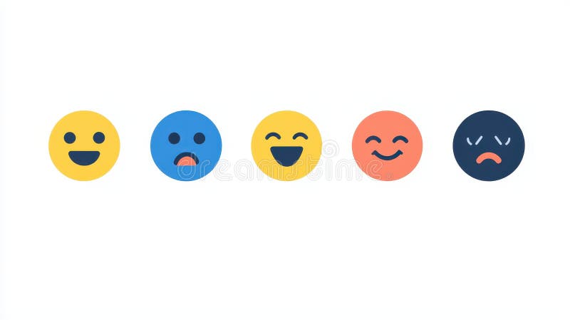 Exploring emotions a visual journey through faces digital art creative environment abstract view stock illustration