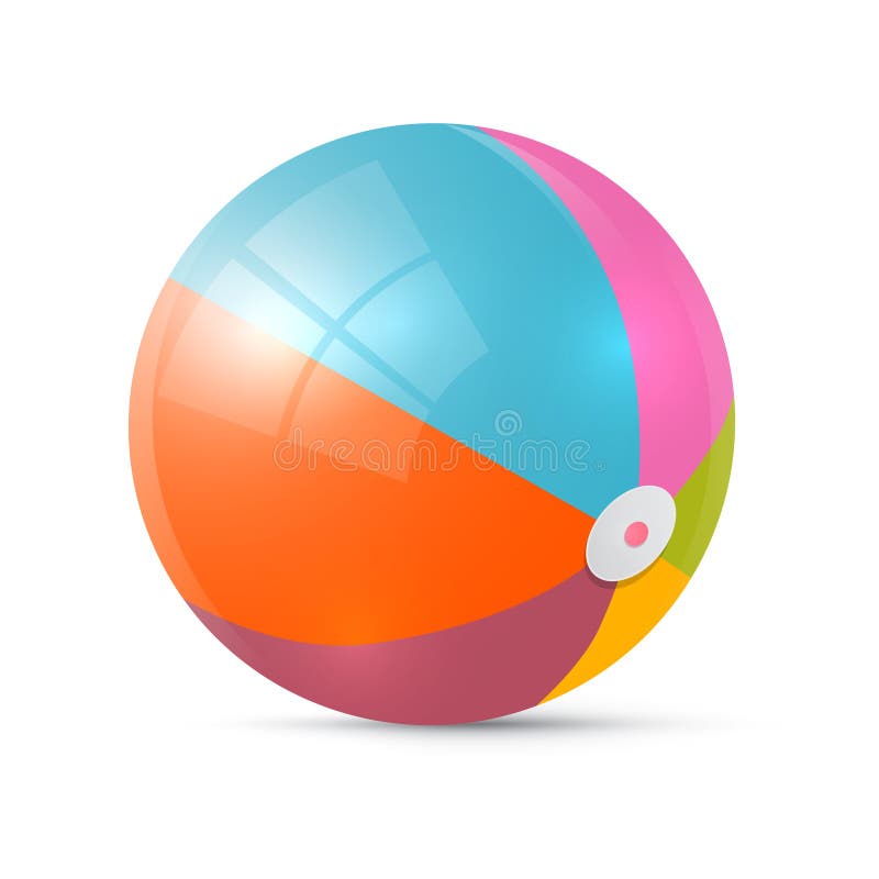 Colorful Retro Vector Beach Ball