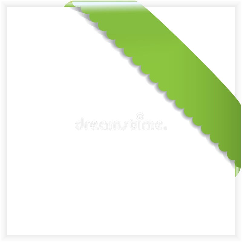 Colorful ribbon on white paper