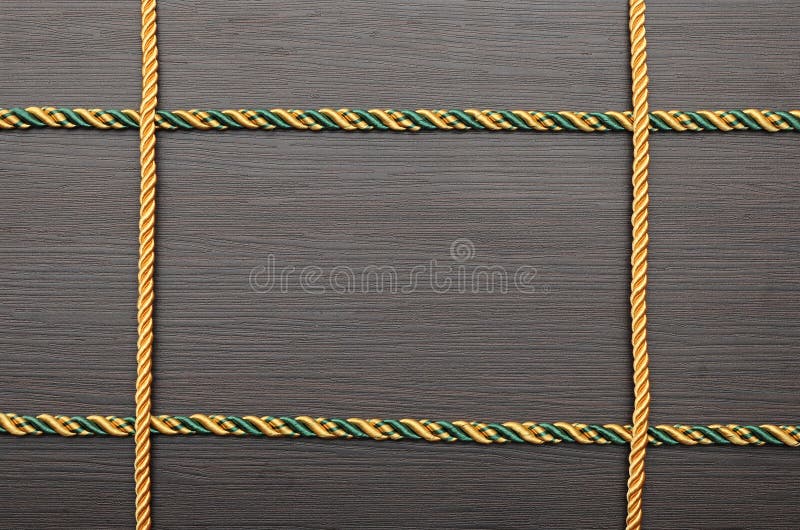 Colorful rope frame. Cordage, connection.