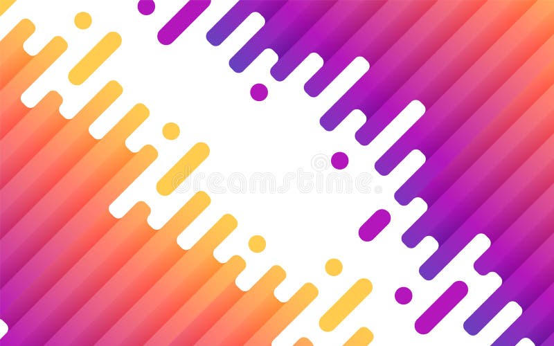 Colorful rounded lines geometric background. Abstract fluid wave shapes composition. Vector illustration