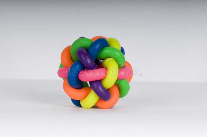 Colorful rubber ball royalty free stock photo