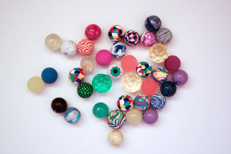 Colorful rubber balls stock photo. Image of round, balls 72160346