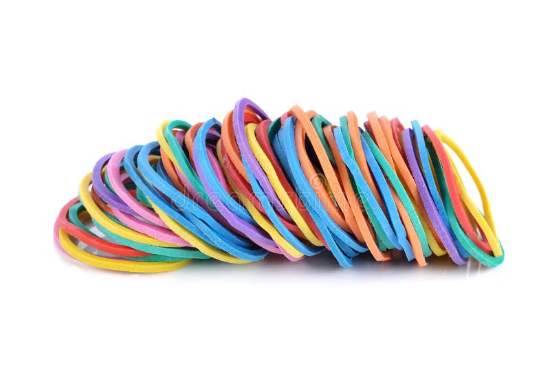 Colorful rubber bands stock image. Image of colors, flexibility 58094795