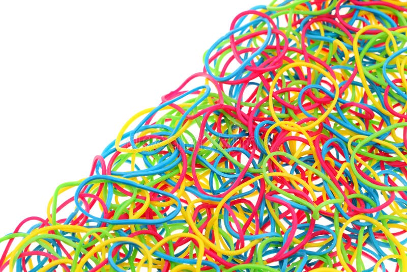 Download Colorful rubber bands stock photo. Image of copy, piled - 37481362