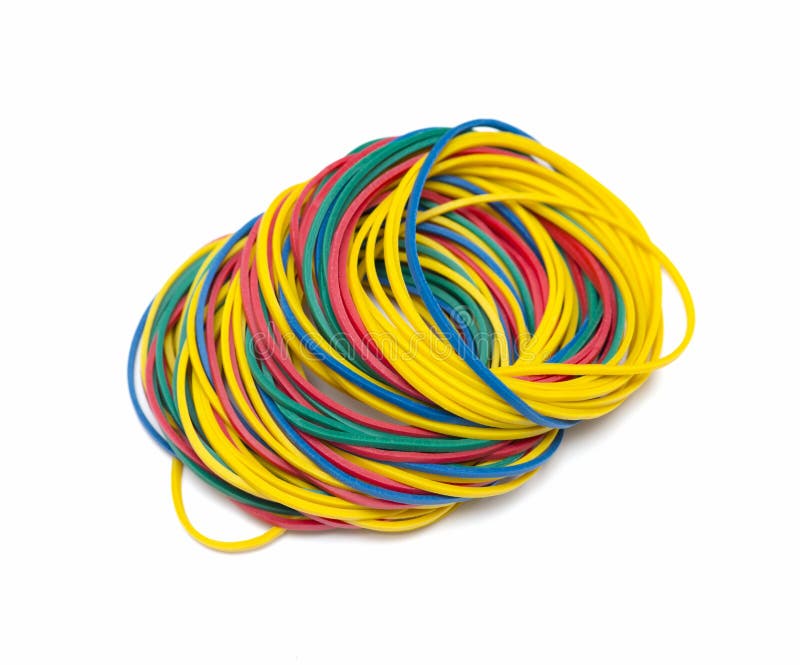 Colorful rubber bands stock photo. Image of multi, abstract 33599994