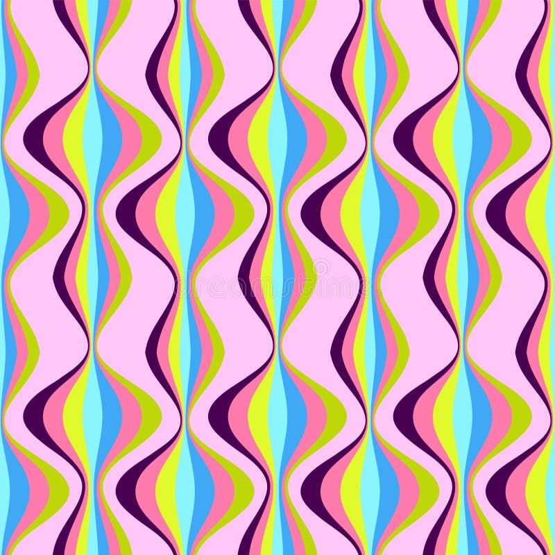 Colorful 60 s pattern background