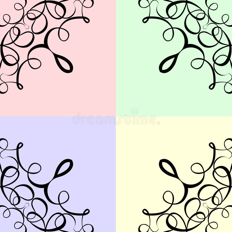 Colorful Scroll Frame Background