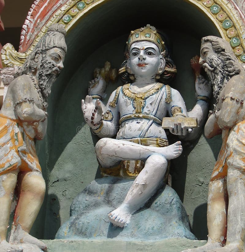 Colorful Sculptures of Gods & Goddesses Stock Photo Image of