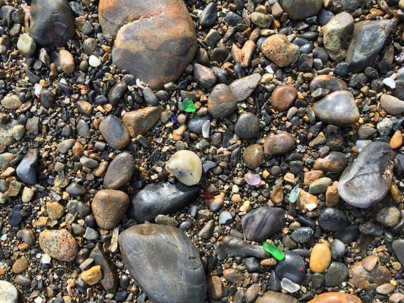 Colorful Sea Glass on the Coast of Maine Stock Photo Image of nautical 71859596