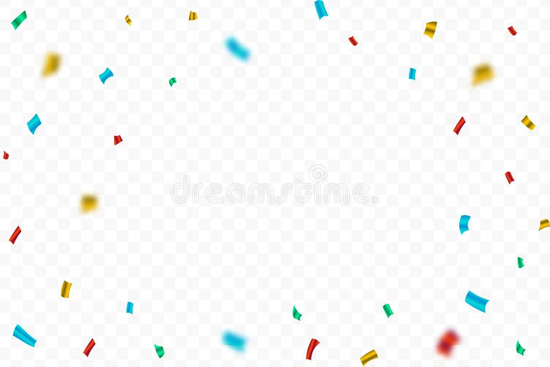 Confetti illustration for the festival background. Colorful party