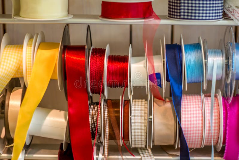 Colorful Shiny Gift Wrapping Ribbons 1 Stock Photo Image of bright