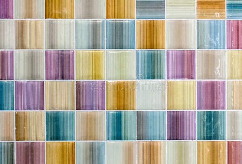 Colorful Shiny Tile Glass Background Texture for Modern Interior Design