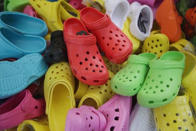 Colorful Shoes in Flea Market Stock Photo - Image of moroccan, discount ...