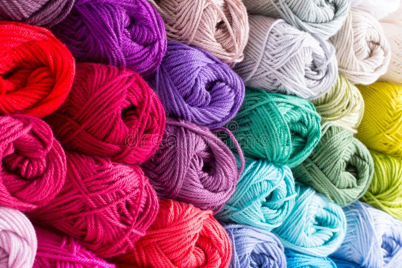 Skeins of Yarn Vertical stock image. Image of canvas 2092771